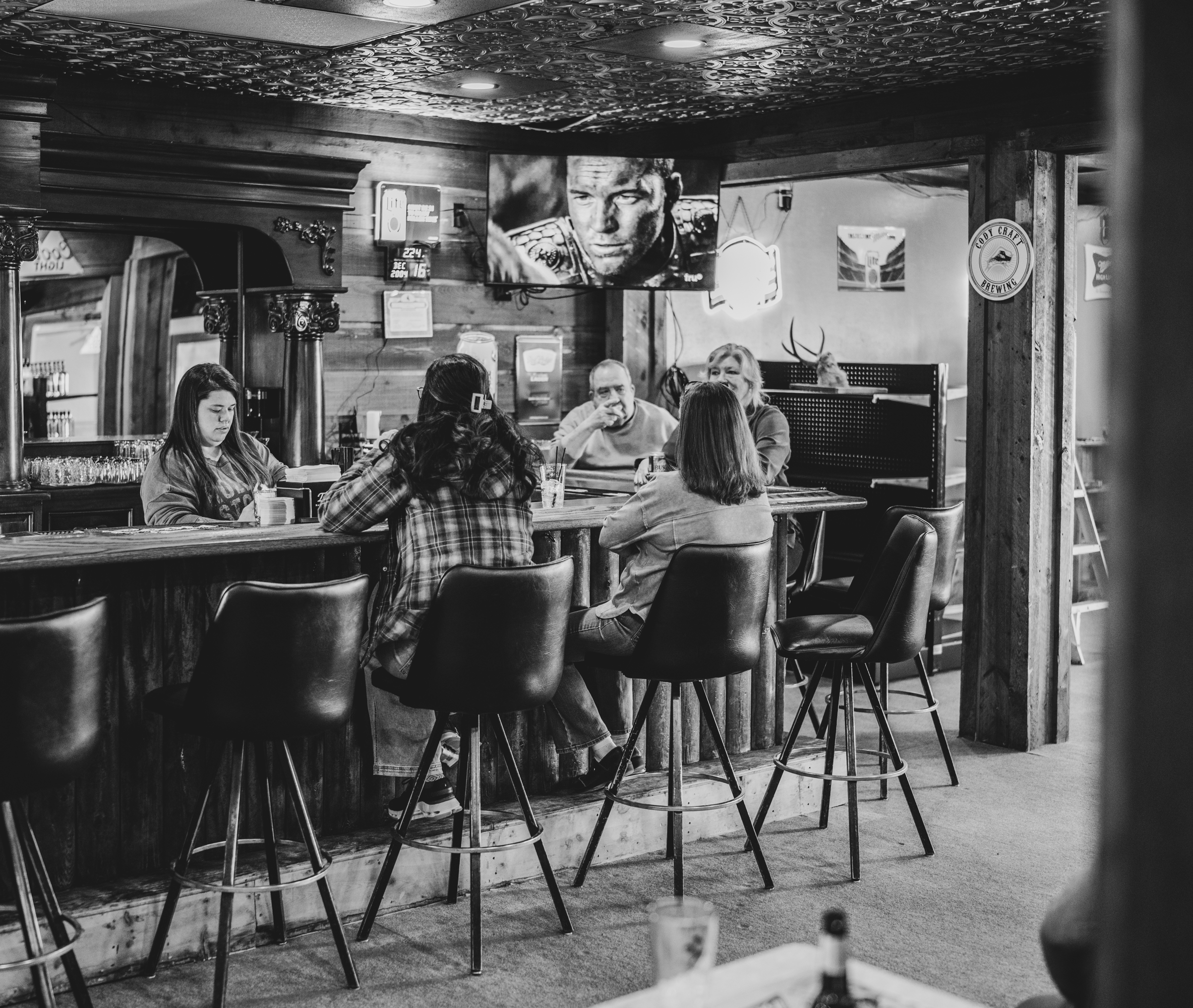 Happy Hour in Cassie's Saloon in Cody, Wyoming