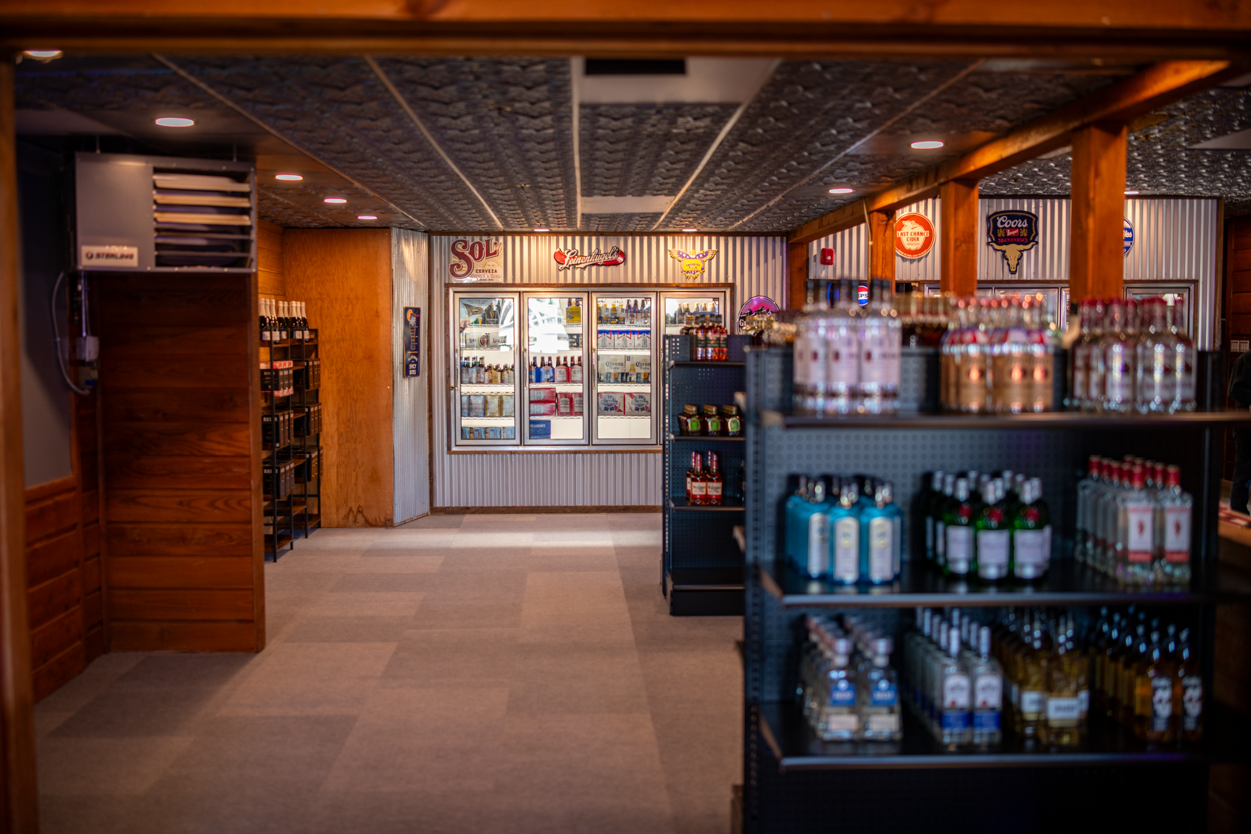 Liquor Store at Cassie's Saloon in Cody, Wyoming