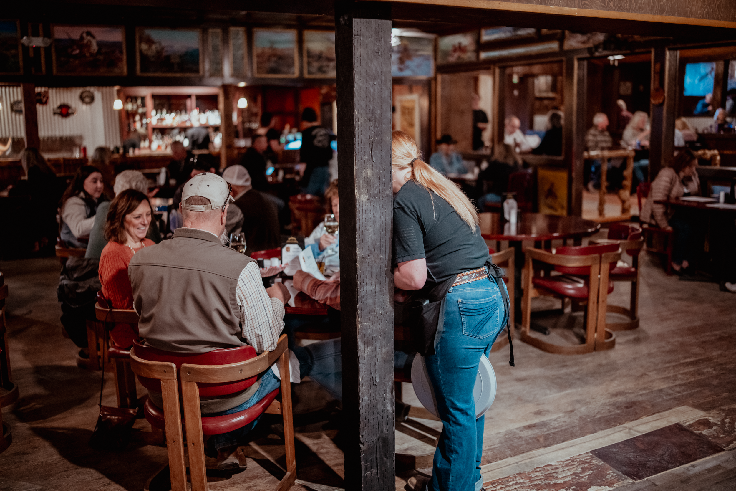 Dinner at Cassie's Steakhouse in Cody, Wyoming