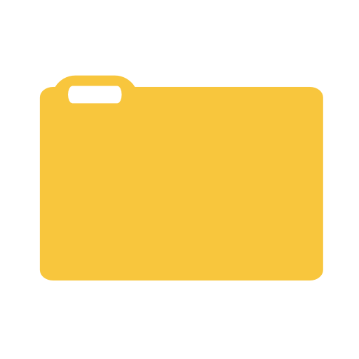 Icon of a yellow filing cabinet with a handle at the top left corner.