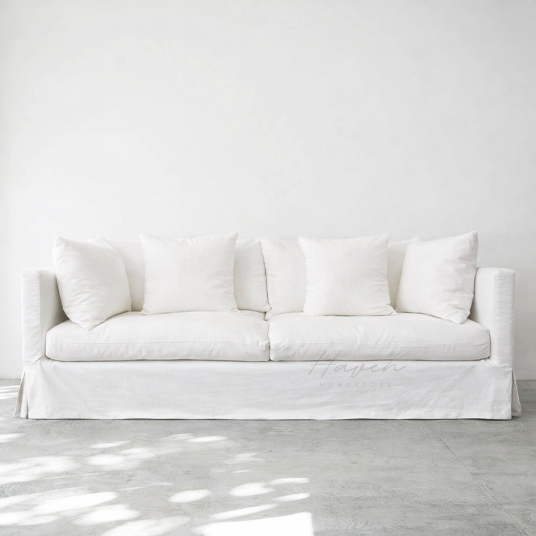 Long Island Linen Slipcover Sofa