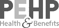 Logo with the text 'PEHP Health & Benefits'