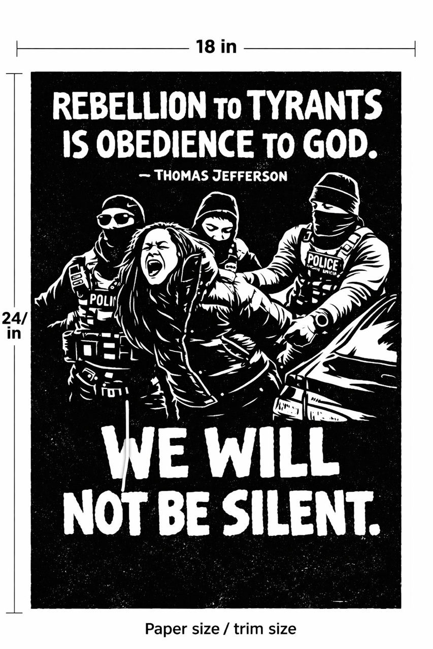 We Will Not Be Silent — Open Edition Print (Copy)