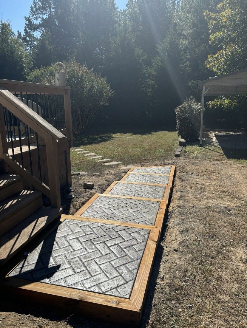 Custom Stamped Concrete Stairway by Listing Lifeline in Cleveland, TN