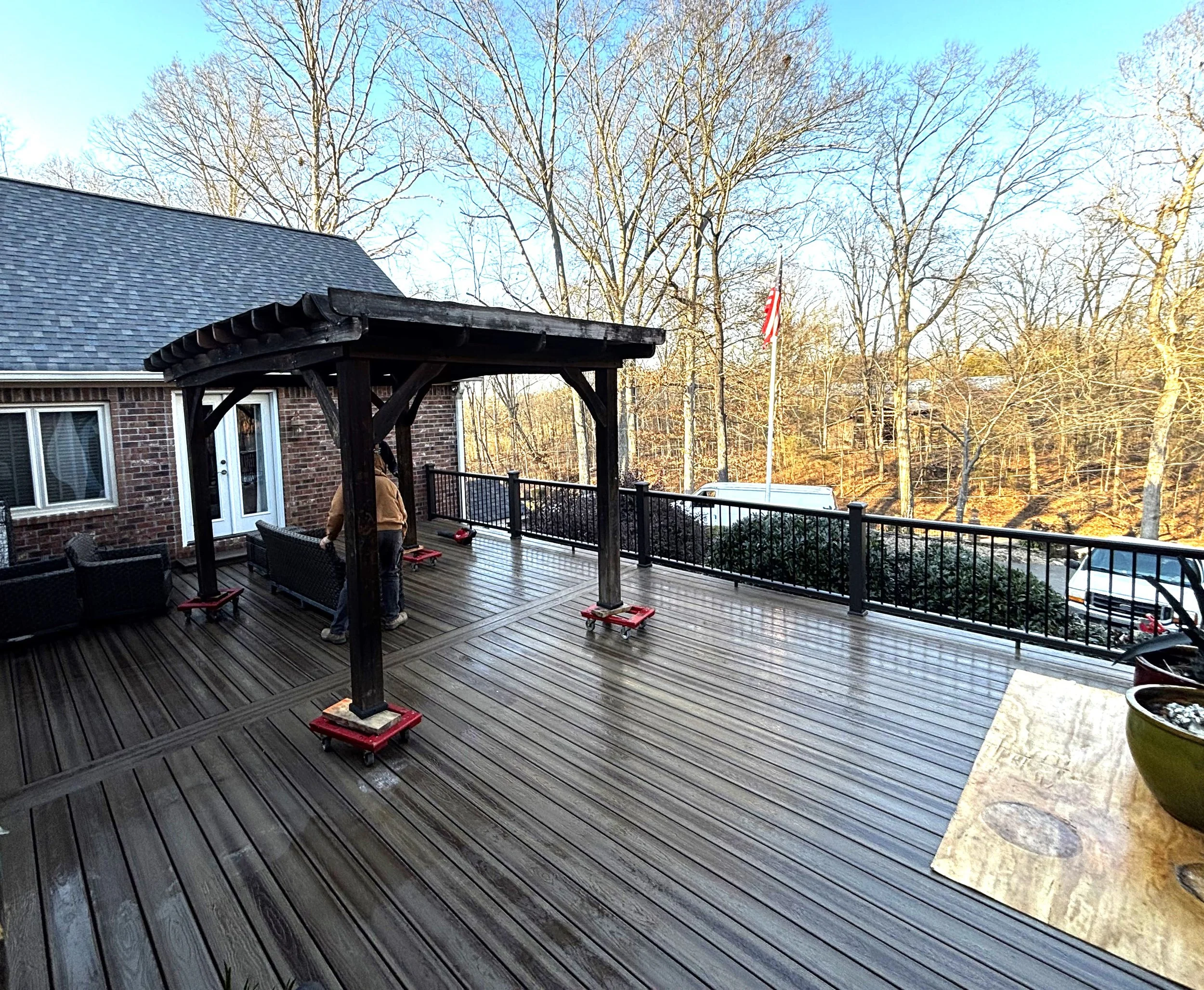 Custom composite deck built by Listing Lifeline in Cleveland, TN