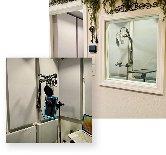 bear studio recording booth