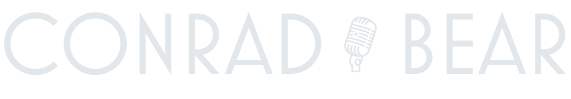 conrad bear logo white