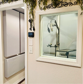 looking into booth at bear studio