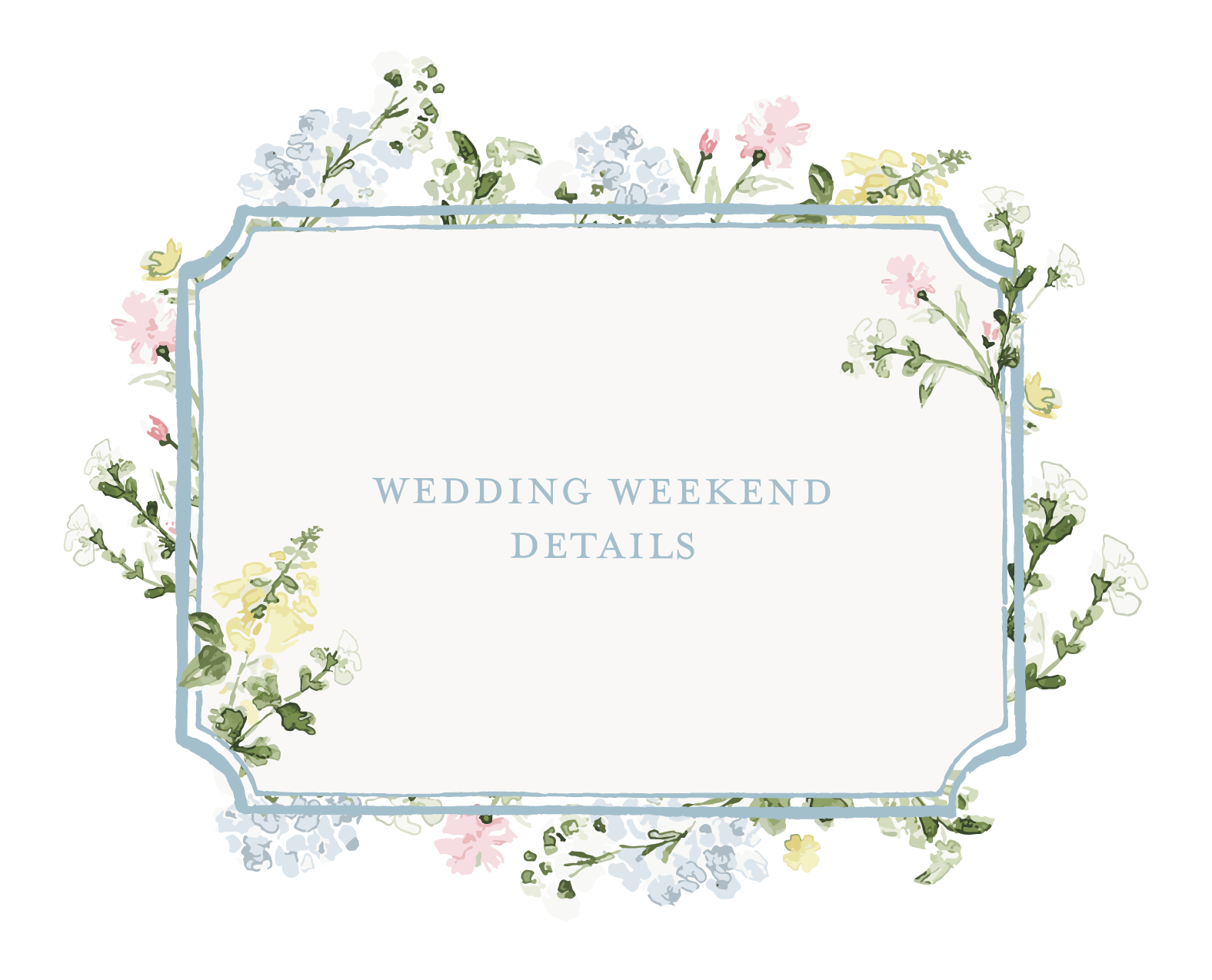 Wedding Weekend Details