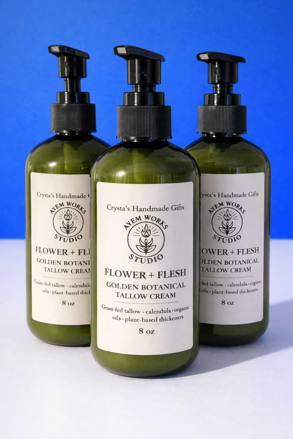 Flower + Flesh - Botanical Tallow Cream - 8oz. PRE-ORDER (LOCAL ONLY)