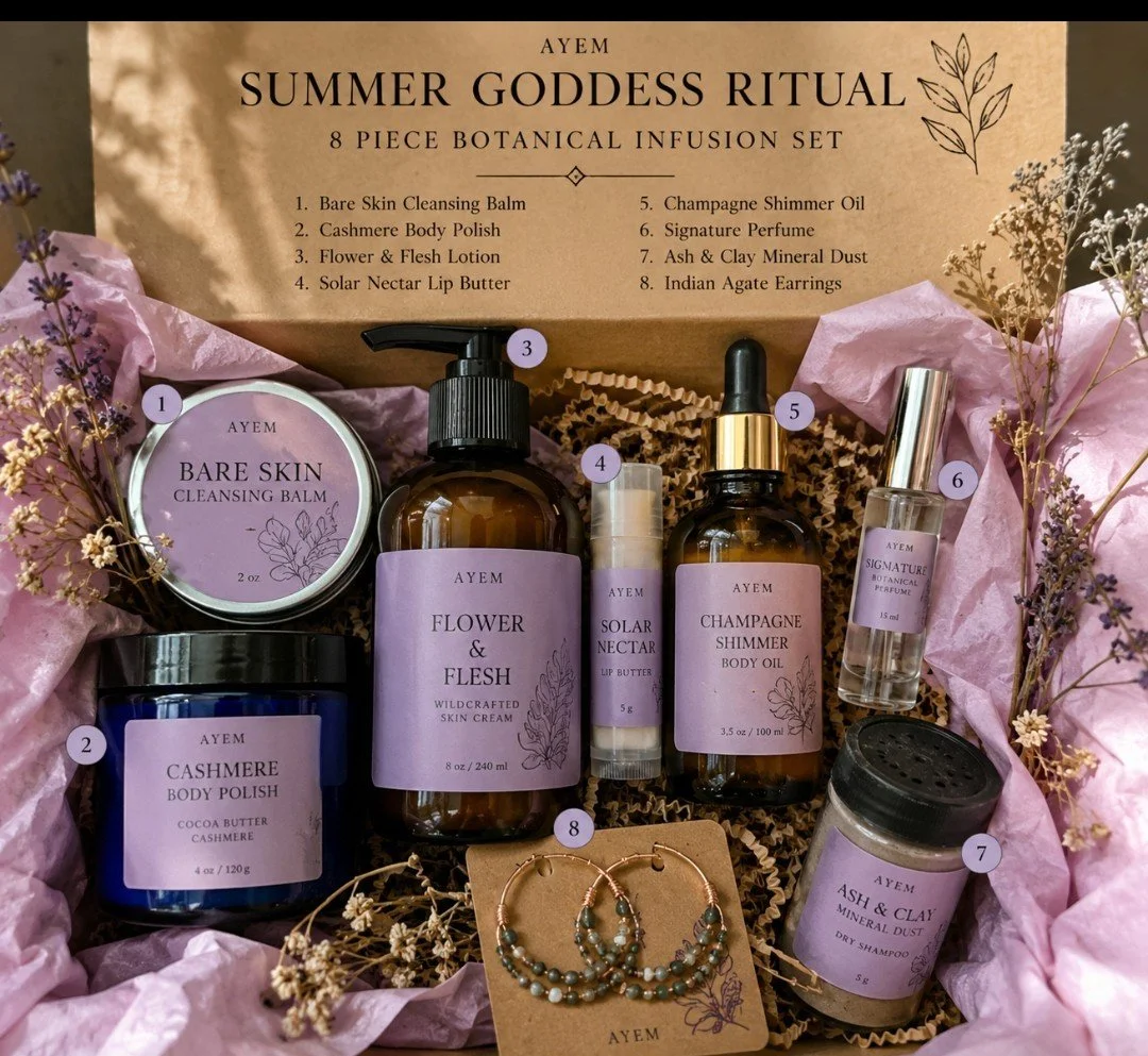 Box of skincare products