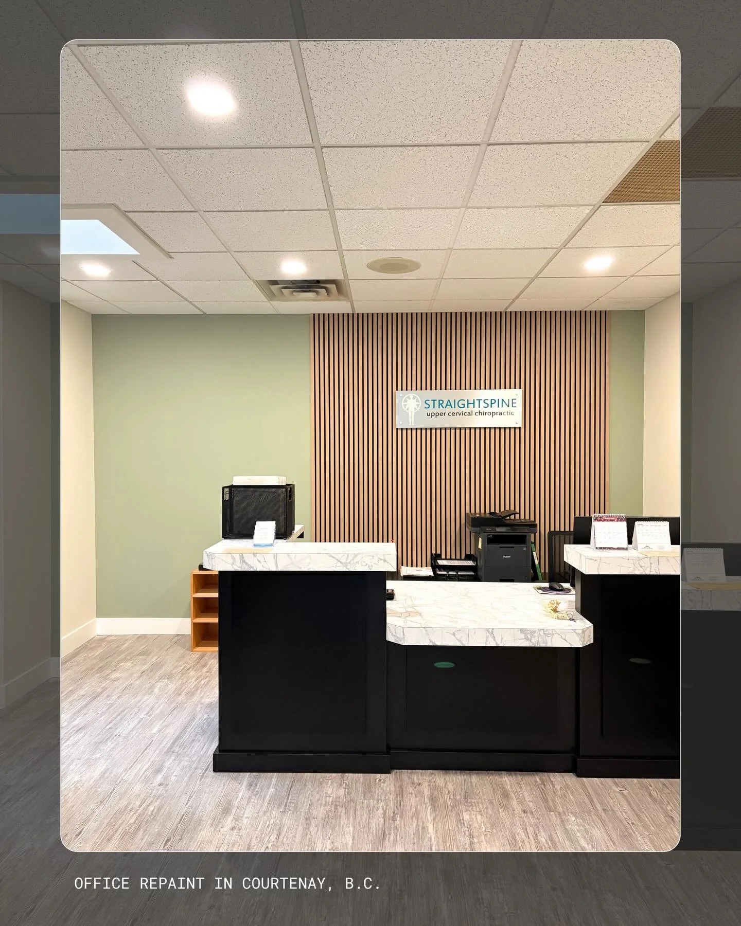 Does your office need a fresh coat of paint on its walls, doors, trim, or front desk? Then contact us!! We got you! 👌👌