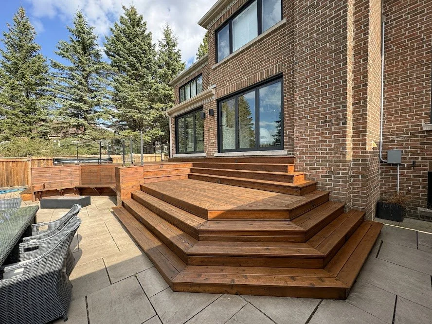 Residential deck maintenance service designed to prevent weather damage and rot