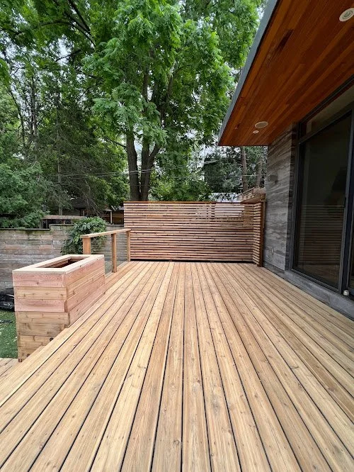 Pressure treated deck maintenance in the GTA featuring seasonal cleaning and resealing