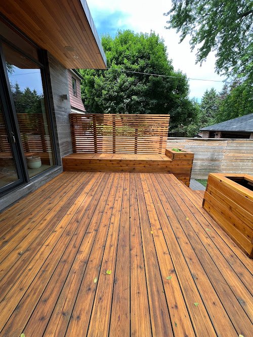 Softwood deck maintenance in Toronto preventing rot through regular washing and sealing