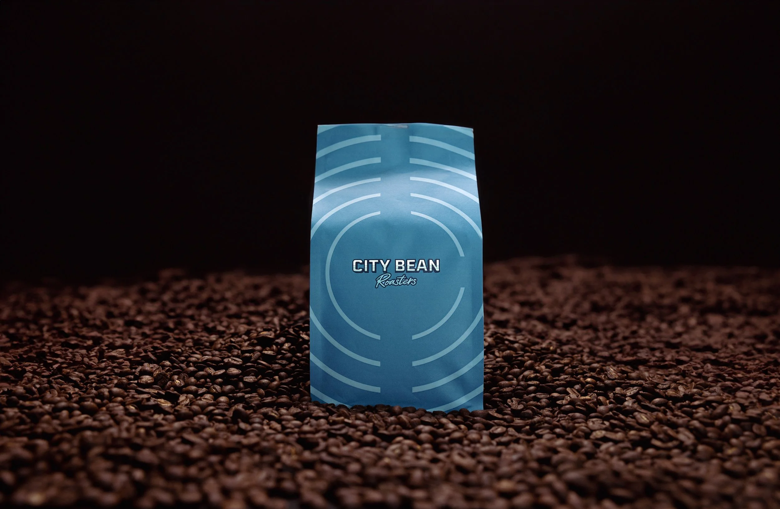 City Bean Roasters Bag on Coffee Beans.jpg