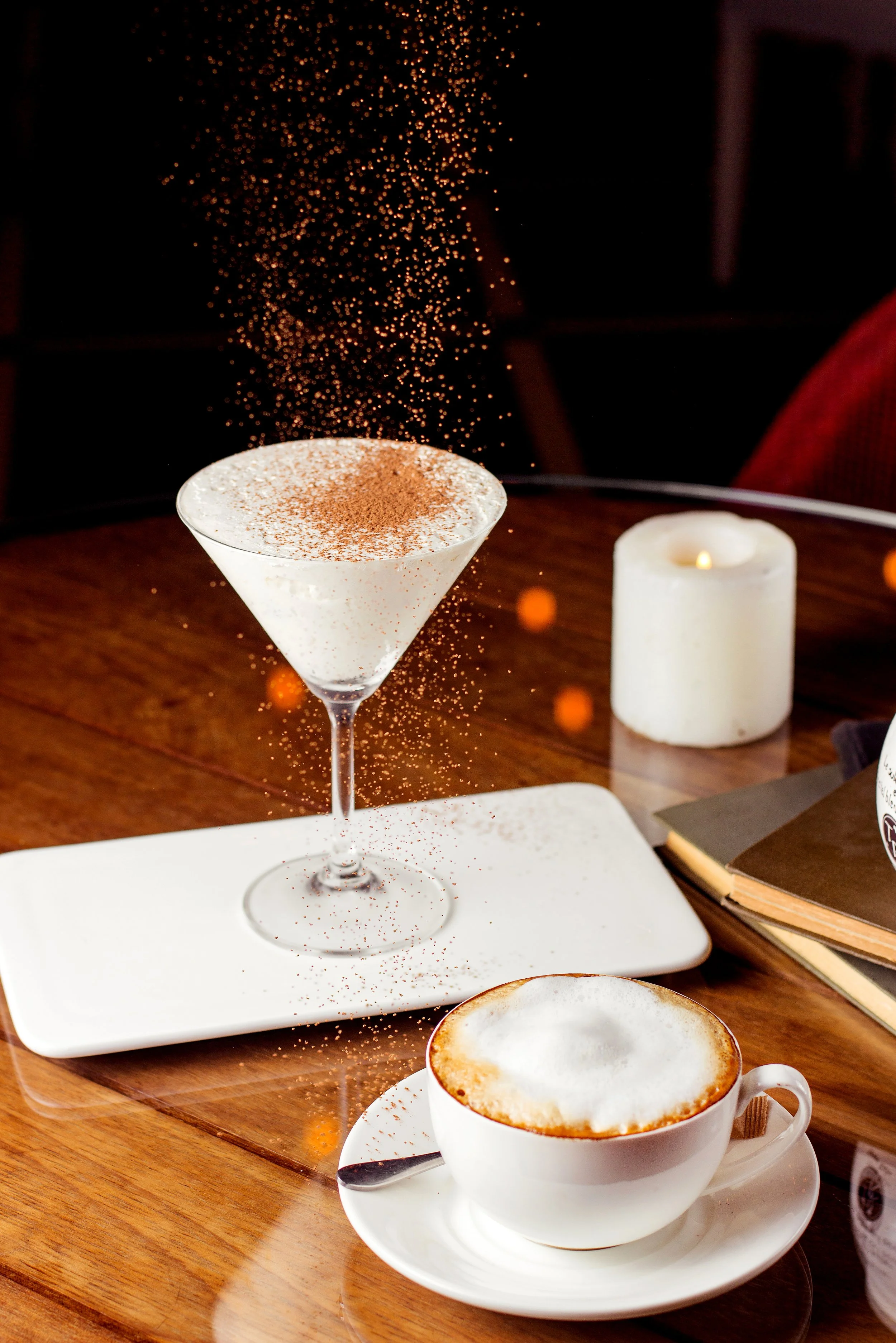 A fancy coffee cocktail