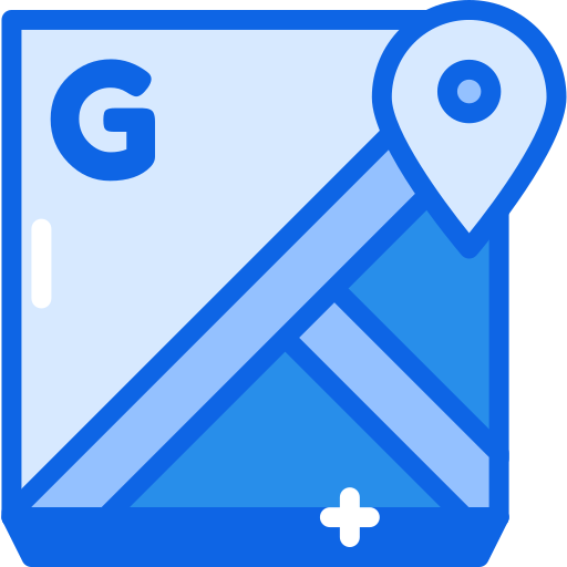 Google Maps icon with a map and location pin.