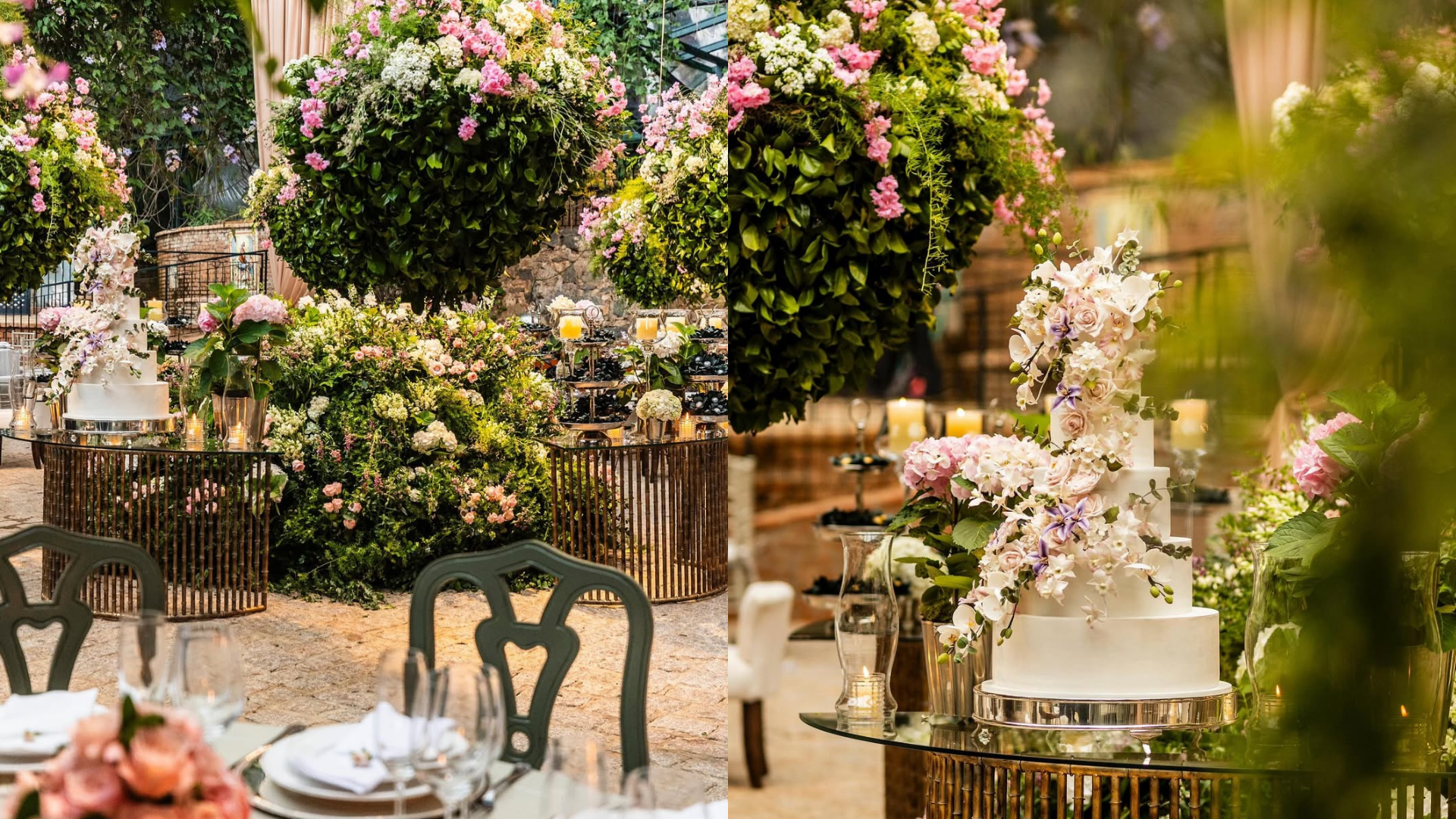 Os clientes da Laurie, Evan e Kade, descendo a montanha após se casarem. 