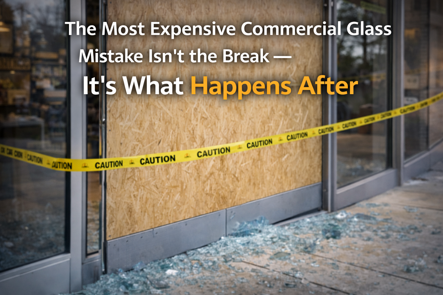 The Most Expensive Commercial Glass Mistake Isn't the Break