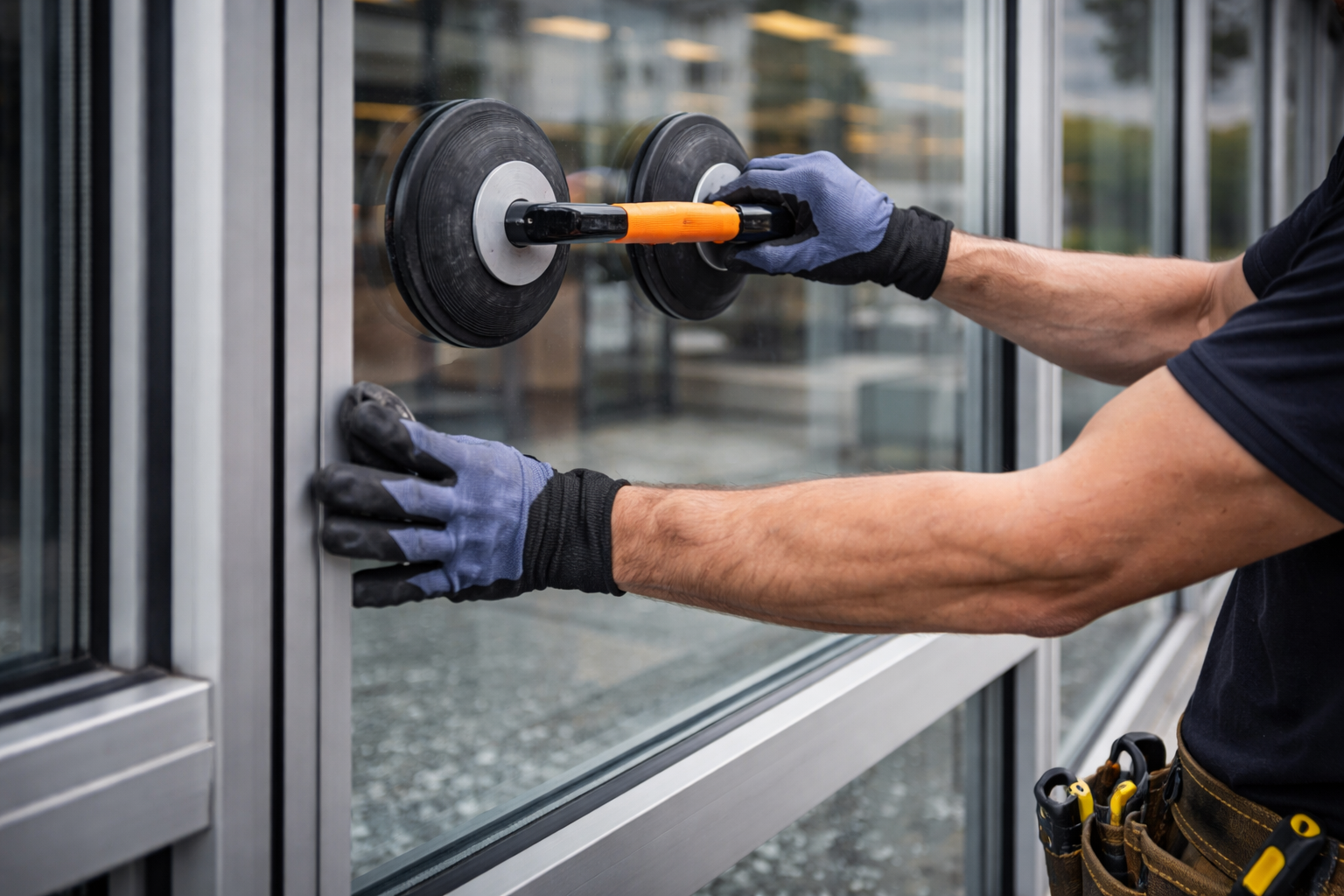 Commercial glass inspection for storefront and office buildings in Tomball Magnolia Willis and Conroe Texas