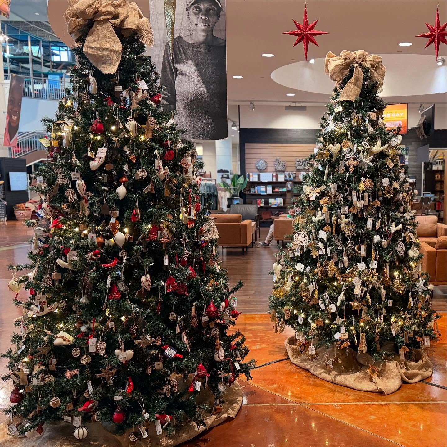 Happy Sunday !! We can&rsquo;t wait to see you today and for you to see the thousands of beautiful artisan made ornaments that are available!! #shopwithapurpose #fairtrade #ornaments #christmastime #handmade