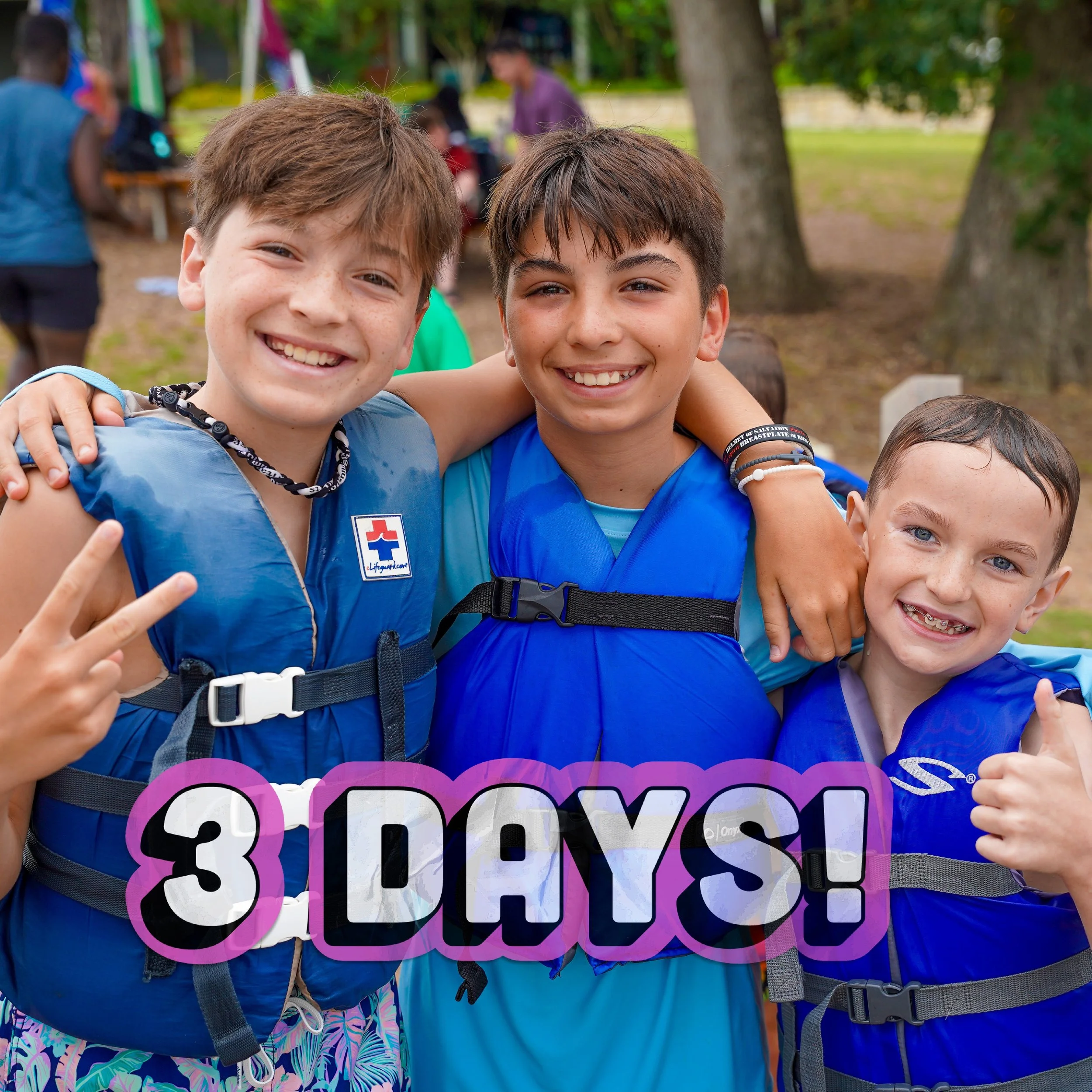 3 DAYS! We are soooo close to camp! Sun and fun with your best friends are almost here! ☀️