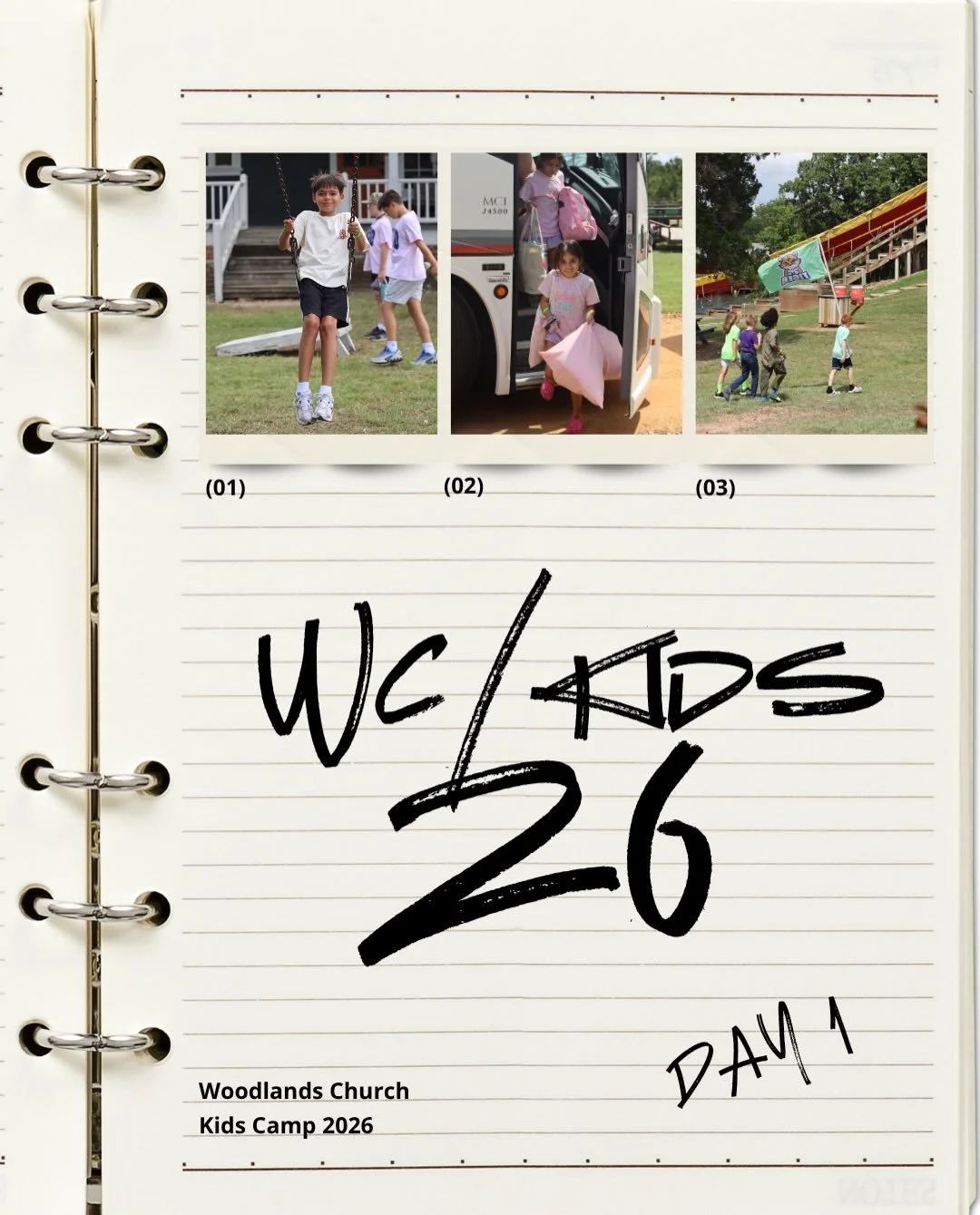 Day one of Kids Camp is in the books! 📕

- WC/Kids 2026