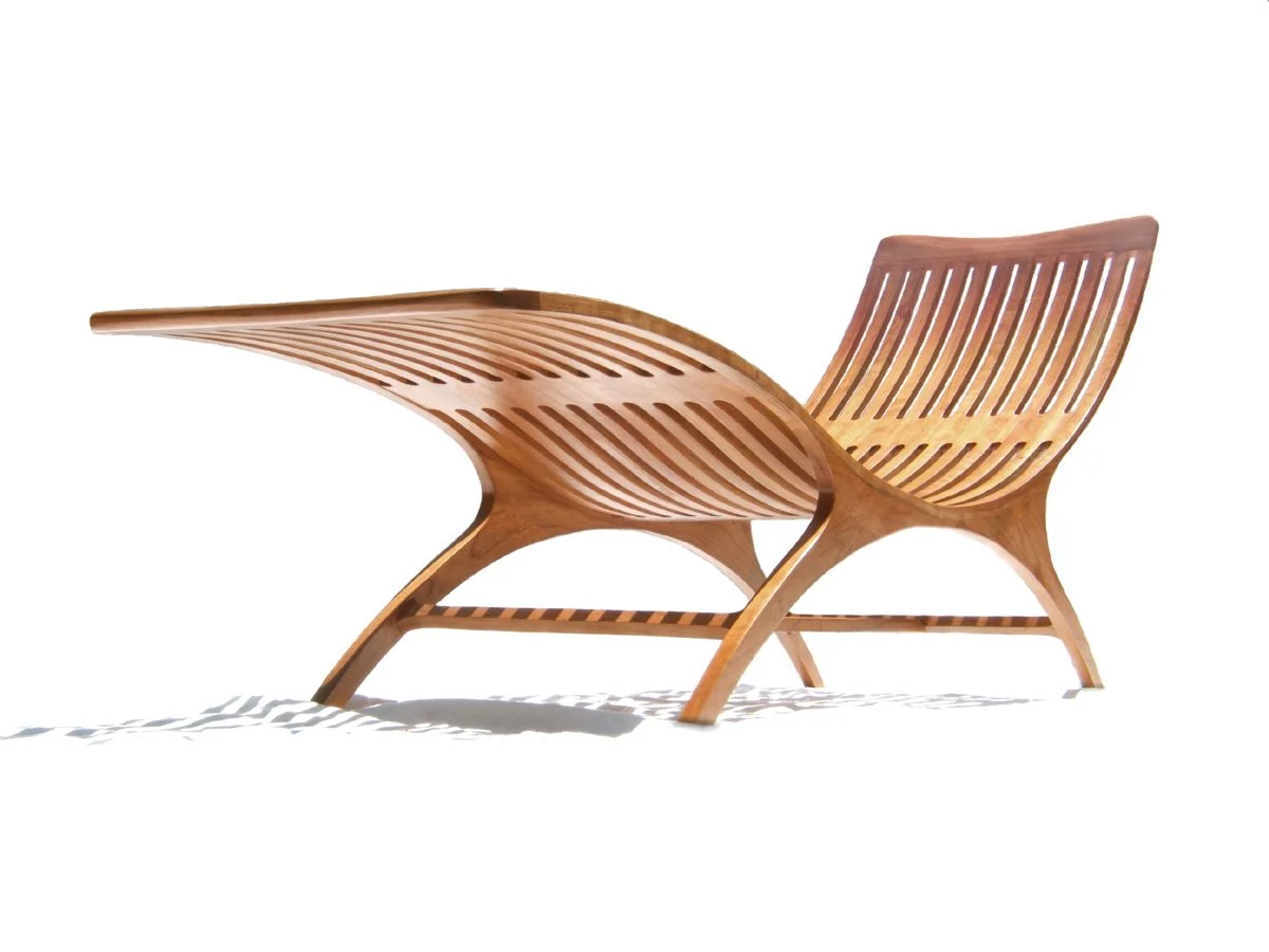 Cherry chaise lounge