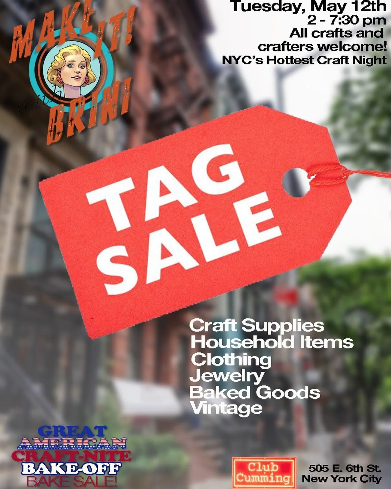 This week is our annual tag sale to raise money for craft supplies! Come see what we have for sale&hellip; Tuesday, May 12th, 2pm to 7:30pm. 505 E 6th St. 

#tagsale #yardsale #vintagesale #crafts #miwb @clubcumming @alancummingreally