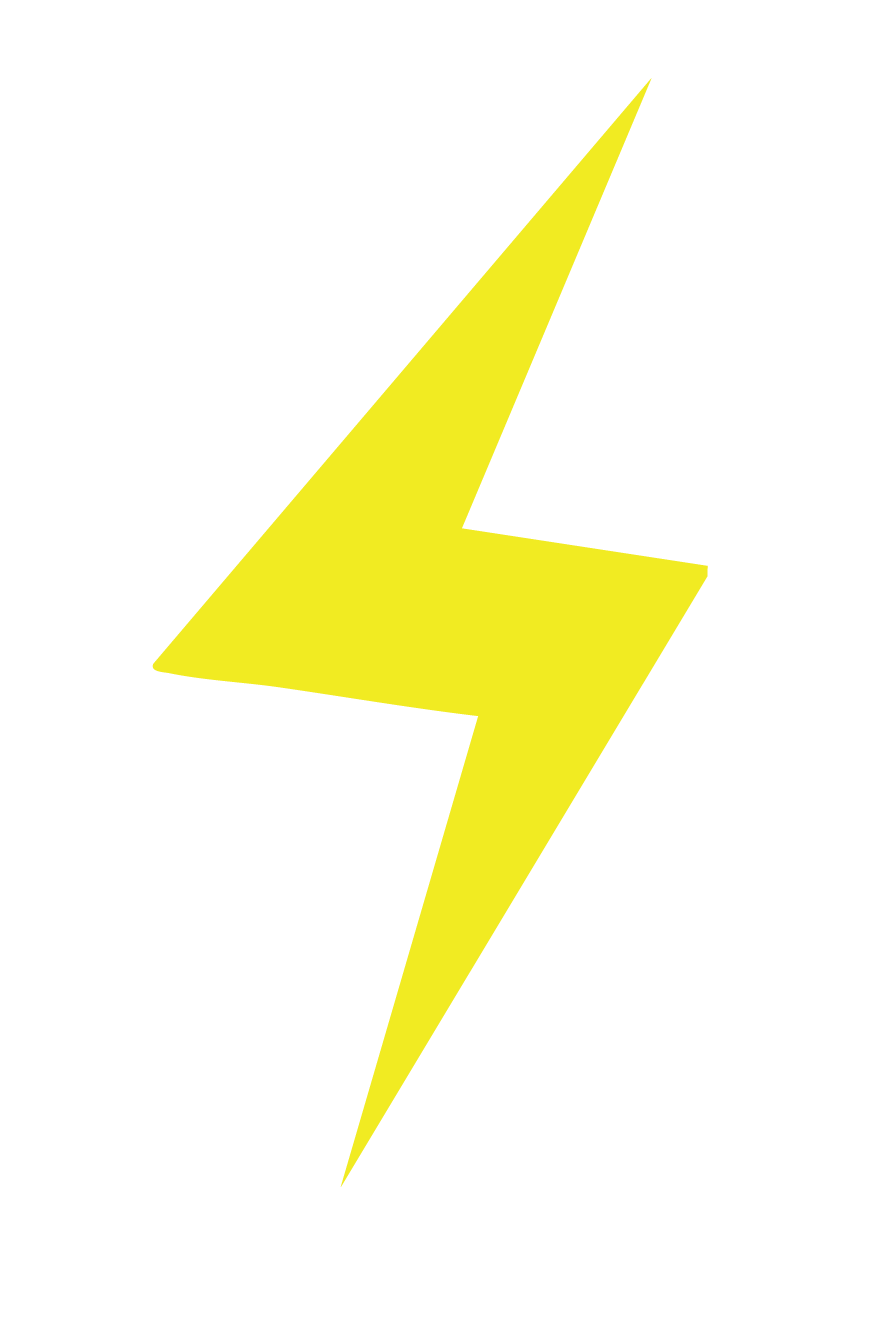 Yellow lightning bolt symbol on a black background.