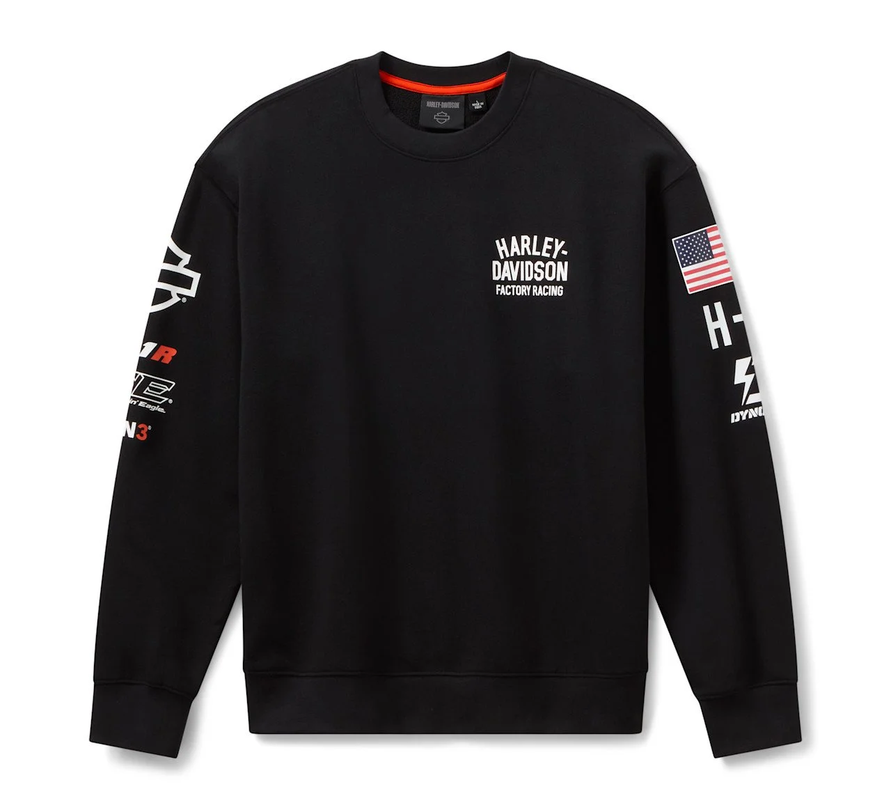 Factory Racing Fast Johnnie Crewneck Sweatshirt - Harley Black