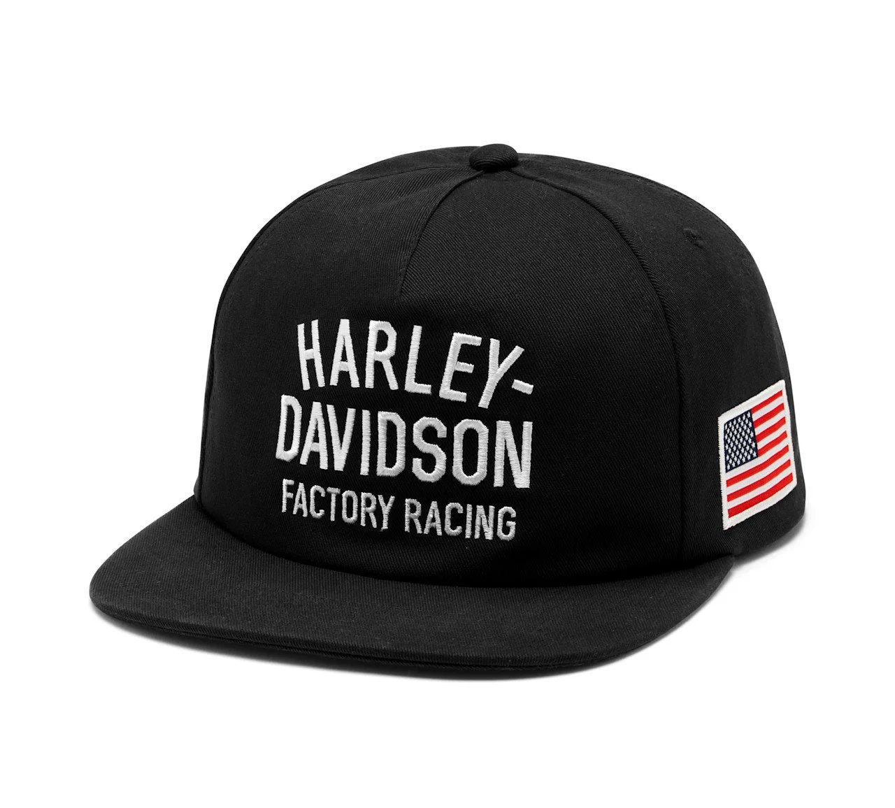 Factory Racing Twill Baseball Cap - Harley Black