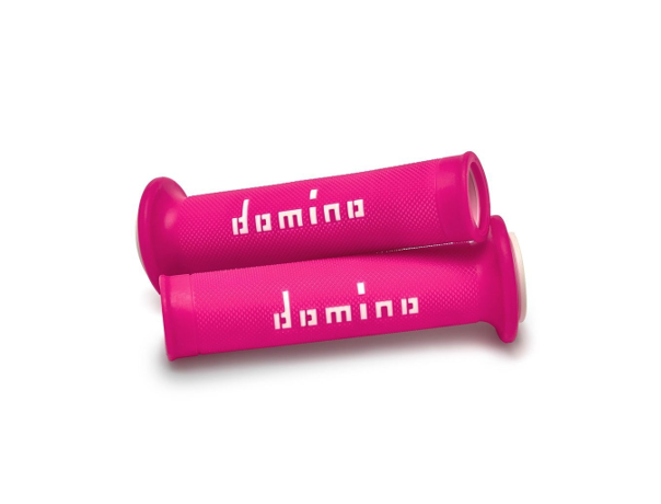 DOMINO ROAD RACING GRIPS FUCHSIA/WHITE