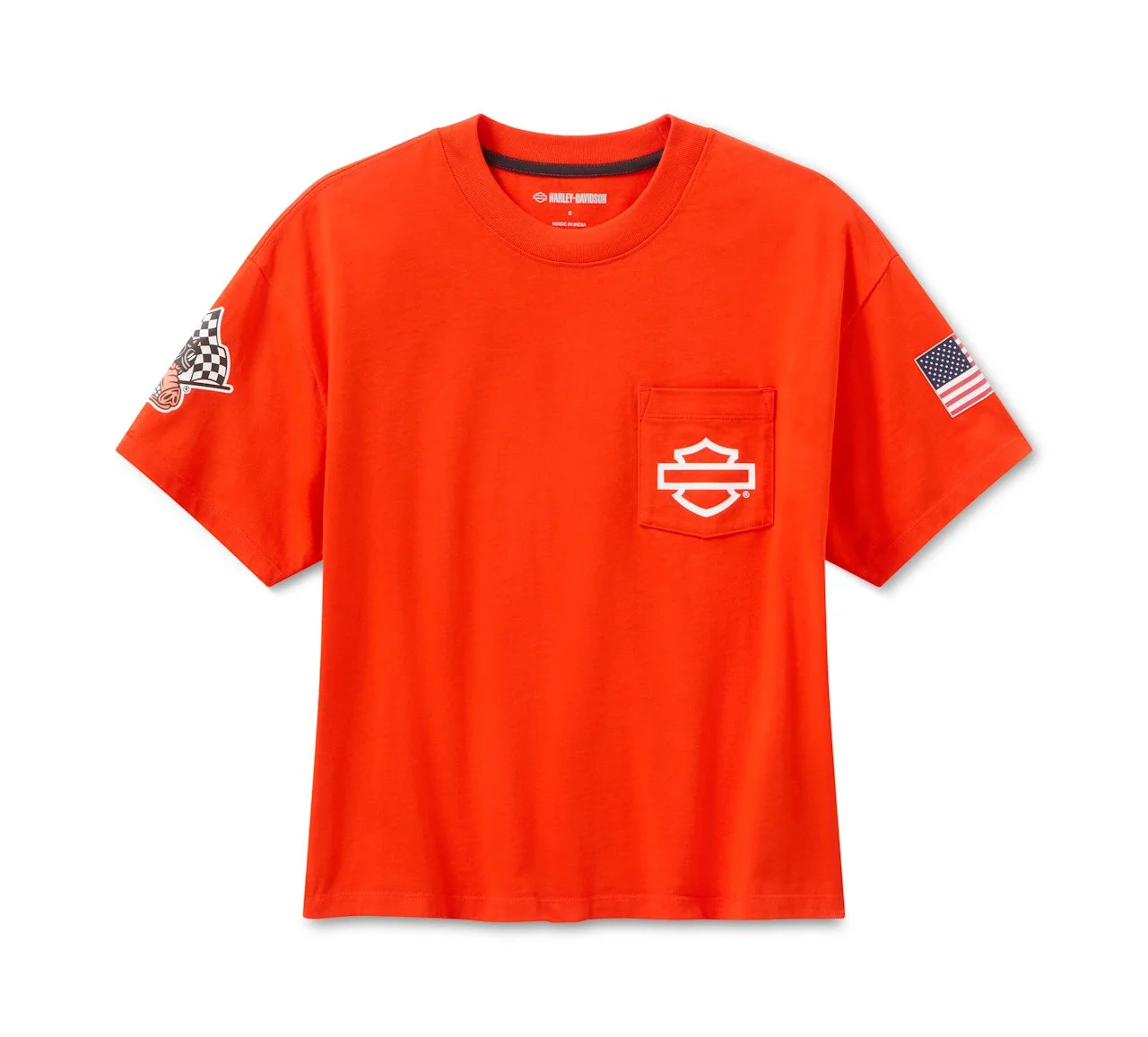 Women's Factory Racing Fanwear Boxy Pocket Tee - Racing Orange