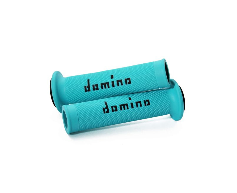 DOMINO ROAD RACING GRIPS CYAN/BLACK