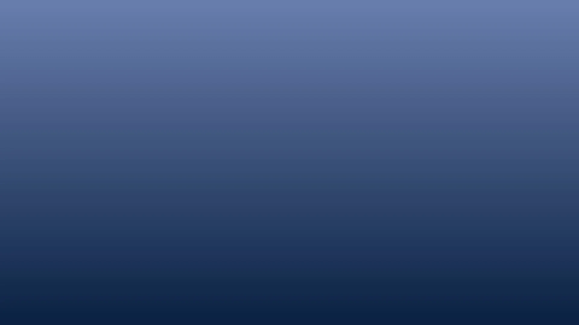 A gradient background transitioning from dark blue at the bottom to lighter blue at the top.