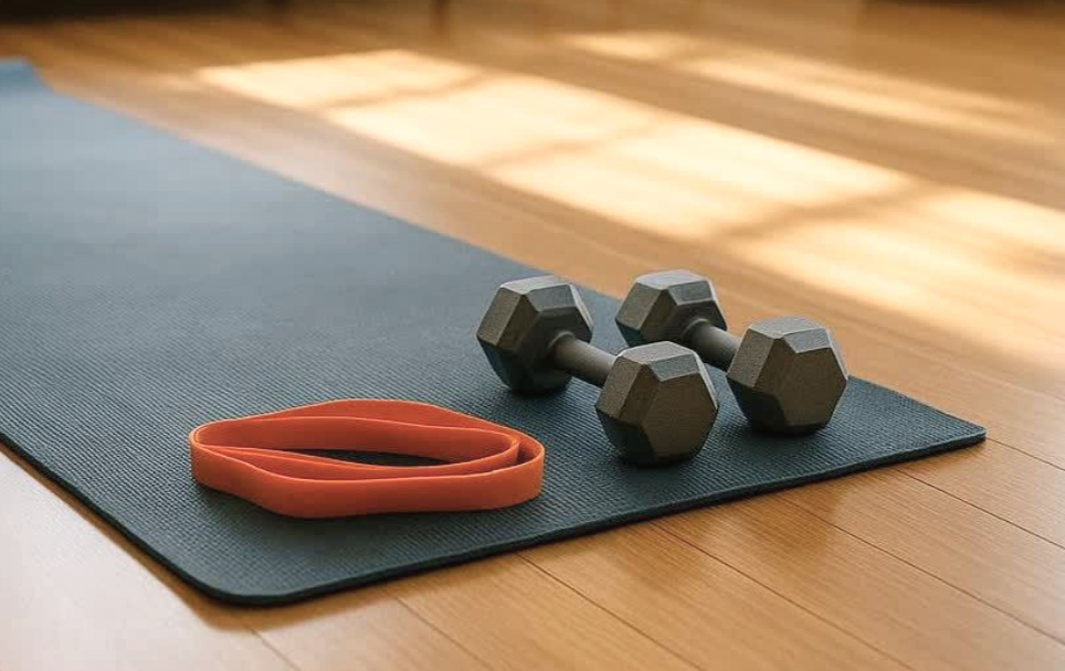 Strength-focused yoga and movement equipment used in Forma classes.