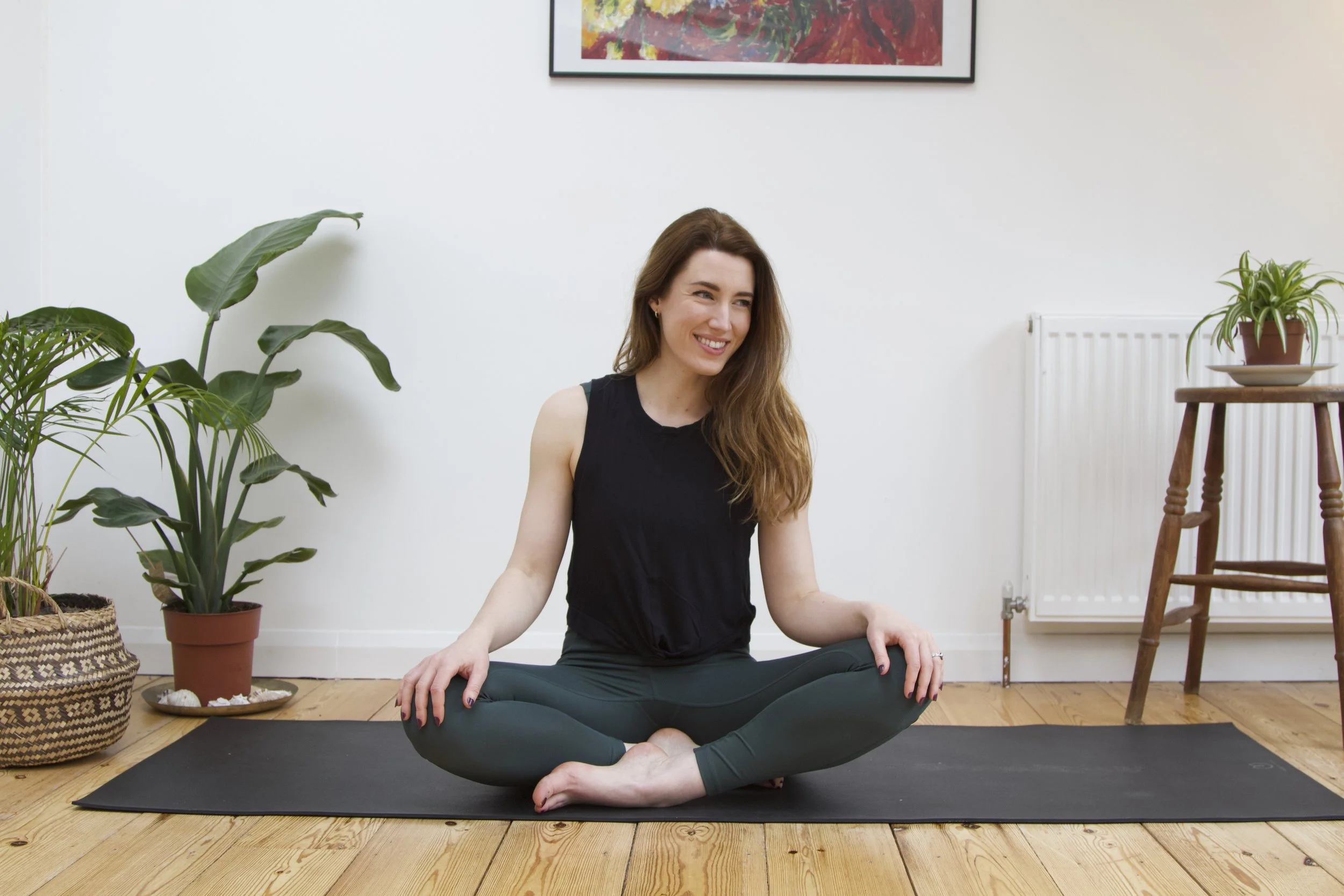 Gentle yoga and movement practice focused on strength and mobility at Forma.