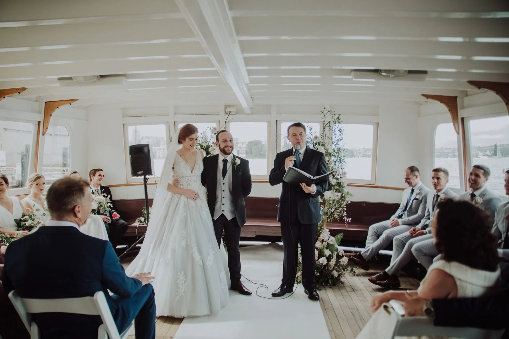 sydney wedding boat