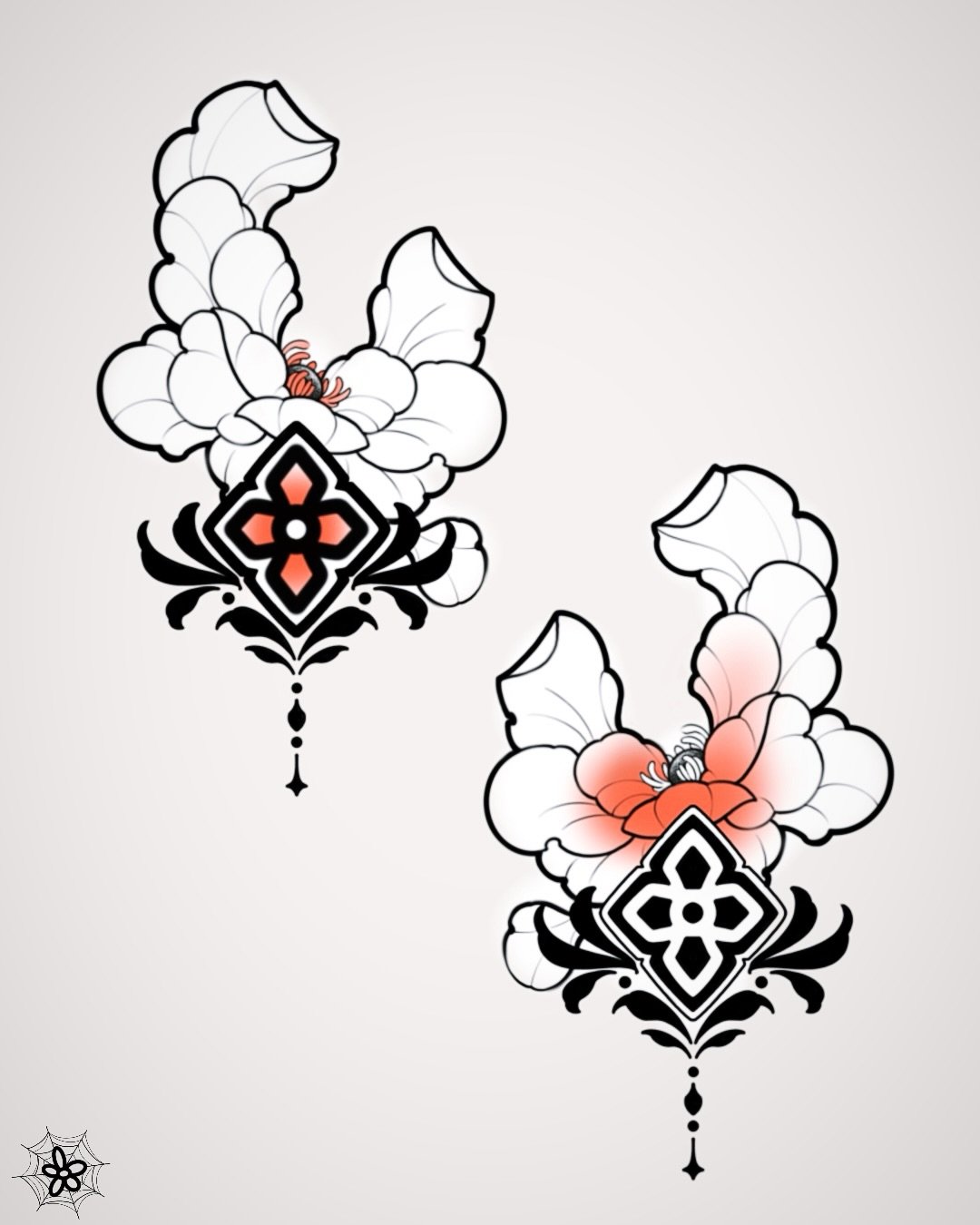 PEONIE &amp; ORNAMENTAL DAISY
&bull;
Available for tattoo. Designed to be tattooed together, possible to have them individually.
&bull;
How to book: link in Bio/DM 
If you want any other info don&rsquo;t hesitate to drop me a message even for other c