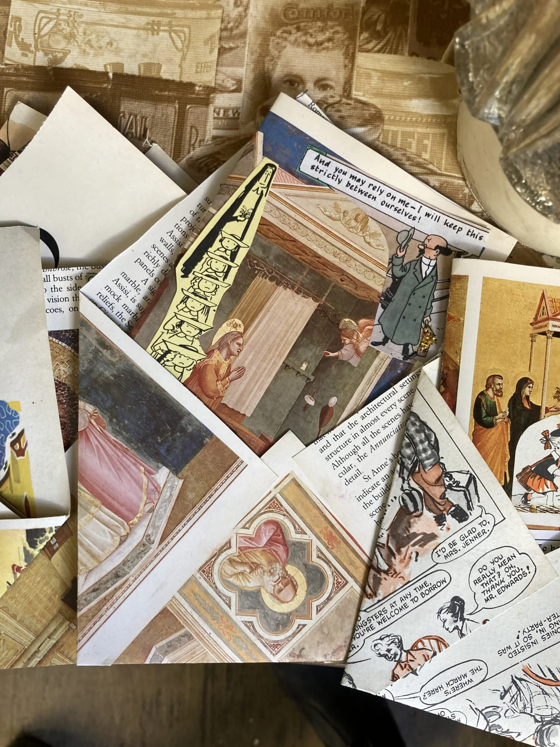 Upcycled postcards - Nicola A