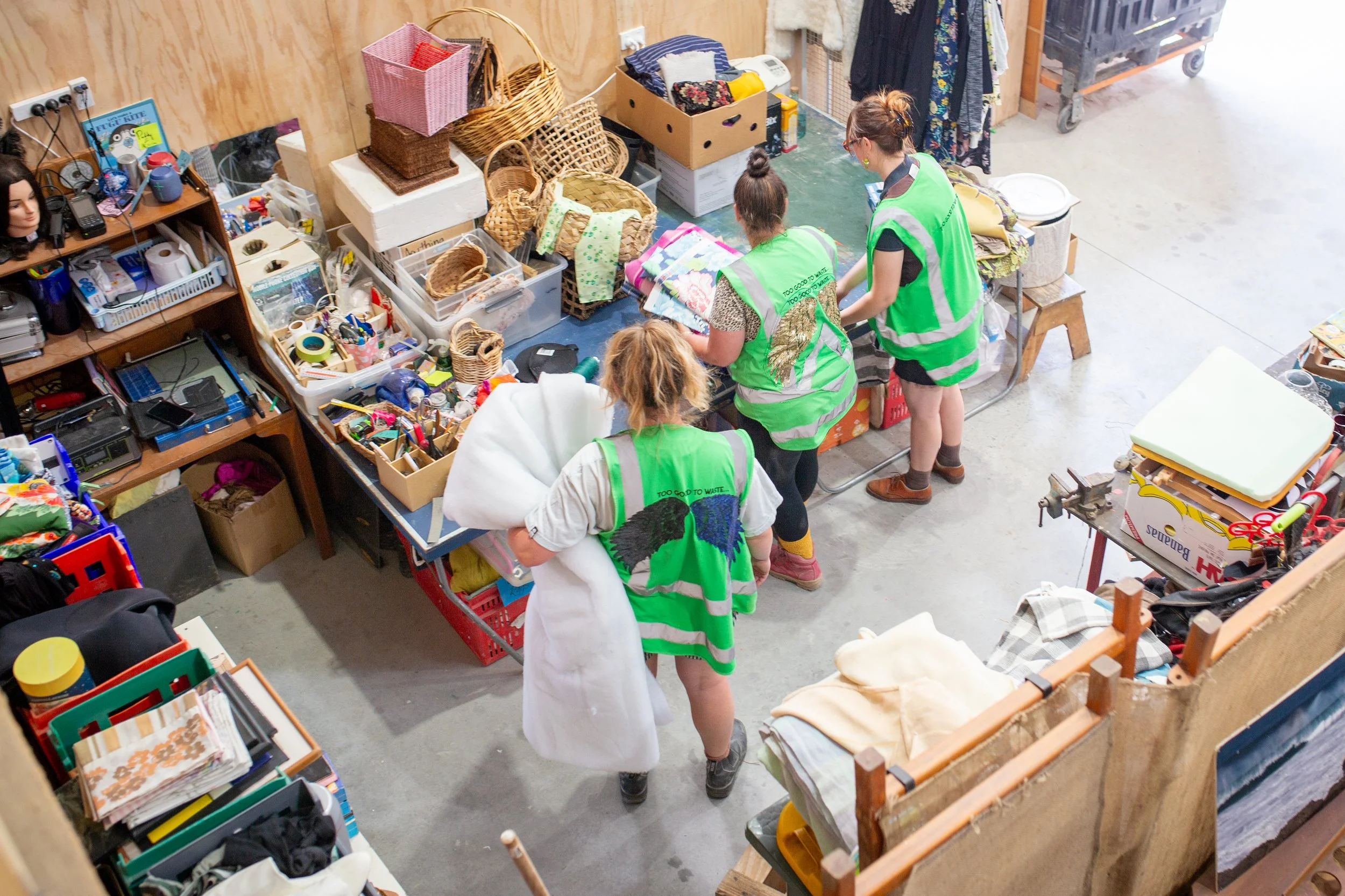 Upholstery workshop at Anamata