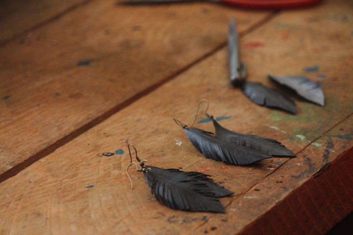 Upcycled earrings - Sofia K