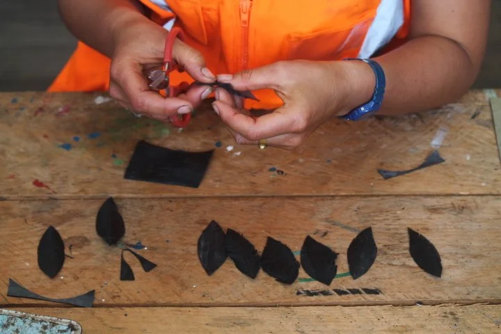 Upcycled earrings - Sofia K