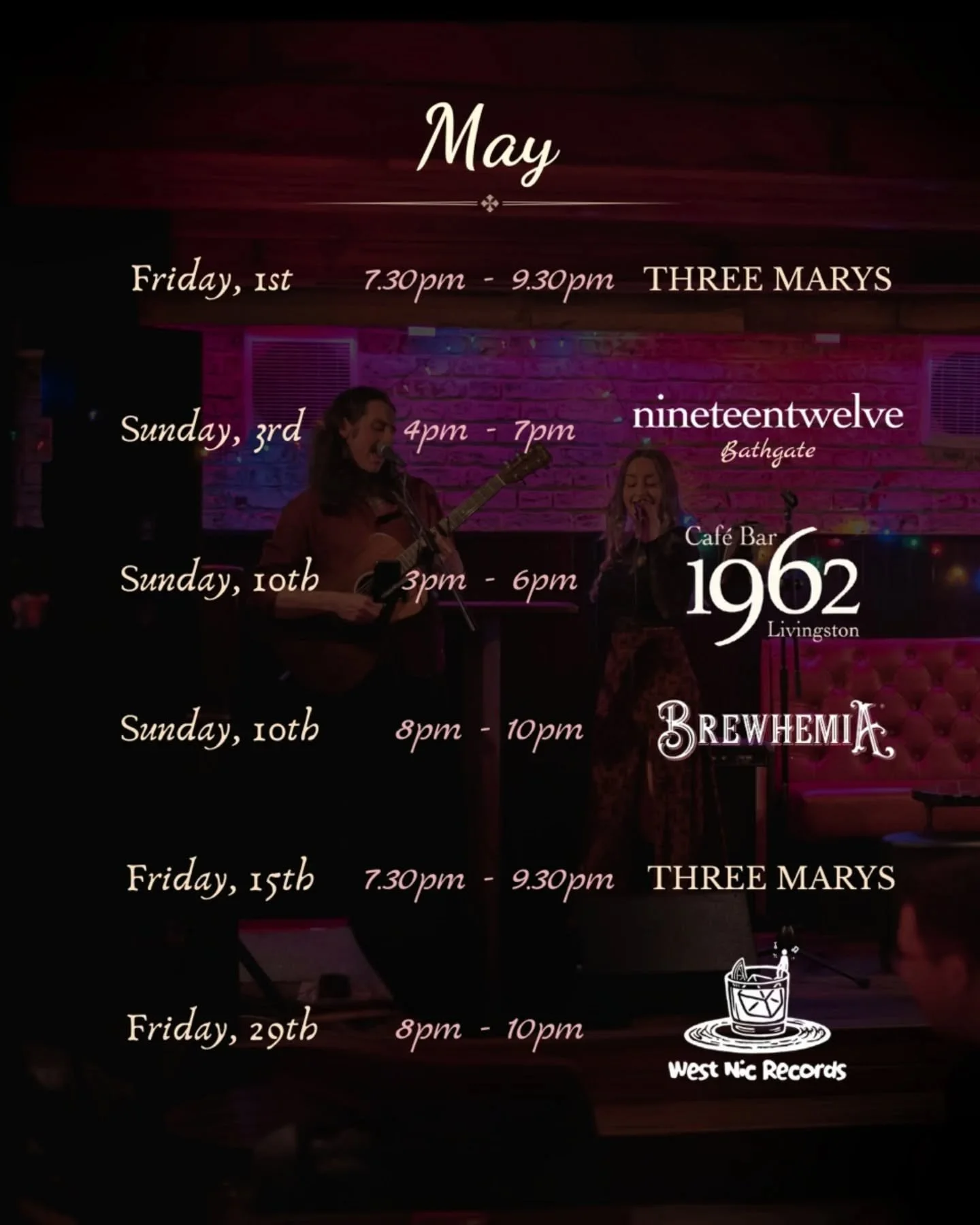 Spring is here!! 🌸 As we move into the warmer season, our calendar is getting packed!

We&rsquo;re so excited to be back at some of our favourite venues this month, alongside a few weddings and private events we&rsquo;ve very kindly been asked to pe