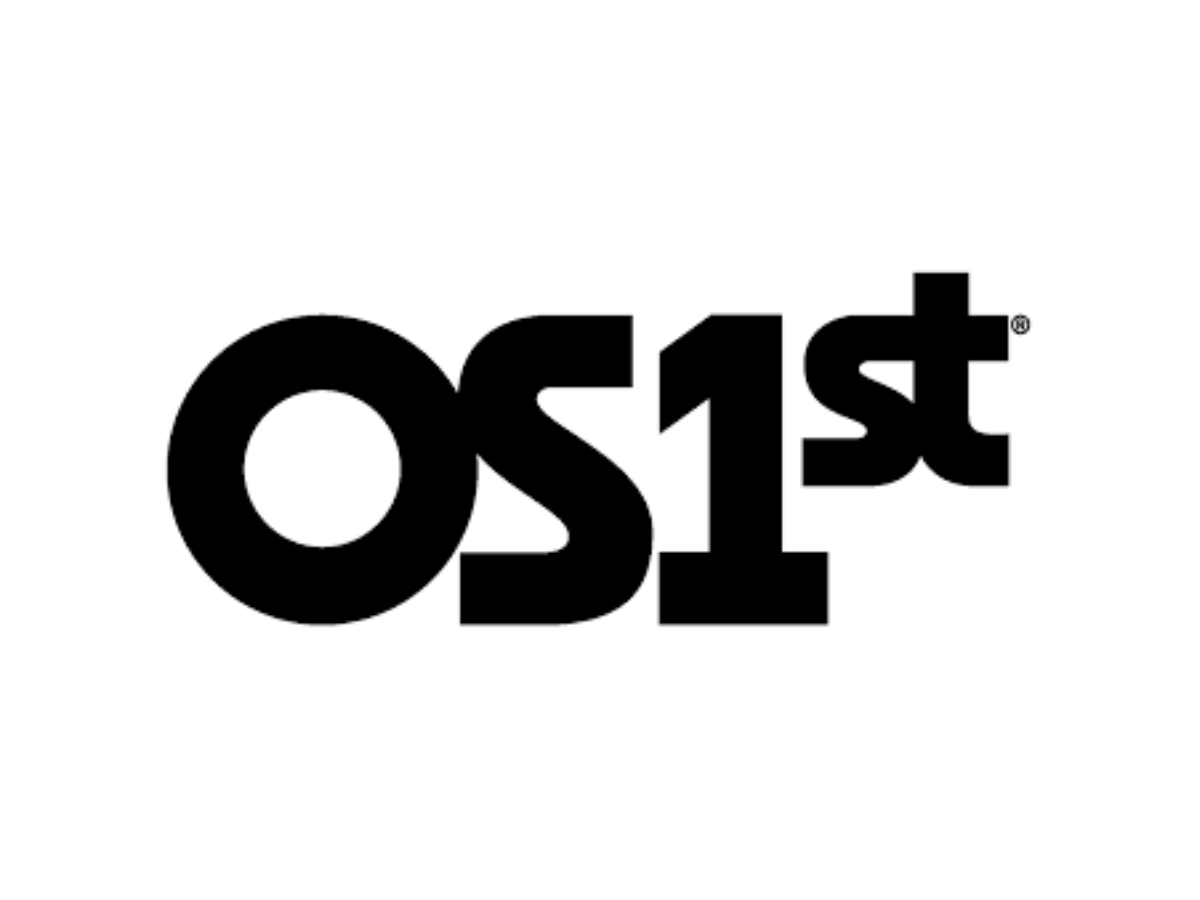 Black text with the word 'Ost' printed upside down on a white background.