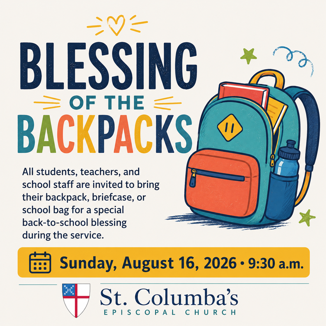 Backpack Blessings