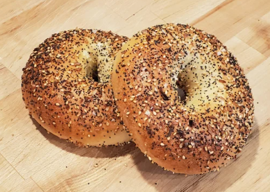 Everything Sourdough Bagels