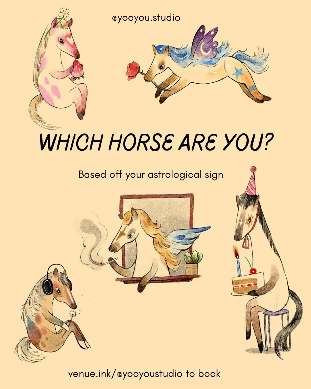 ✨✨✨ All horses are available as flash designs!!